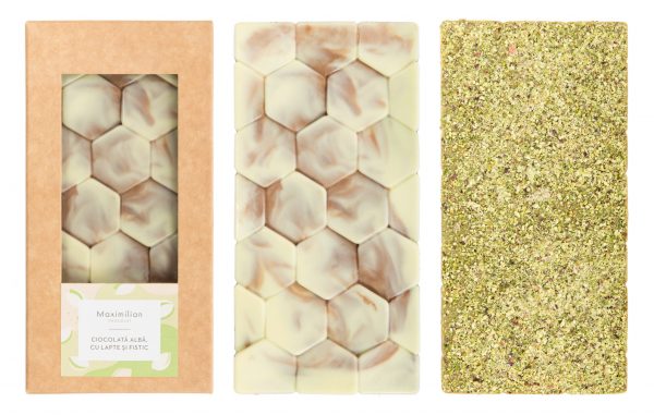 ciocolata alba cu lapte si fistic